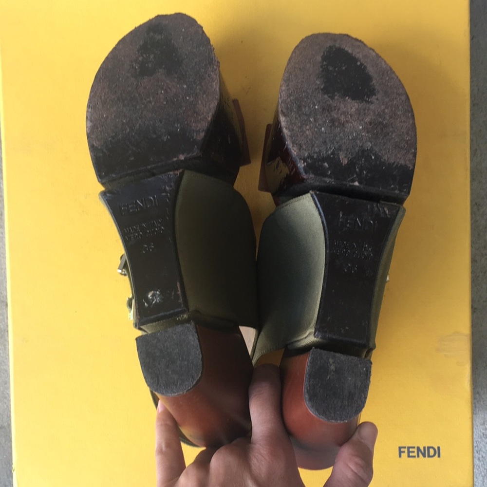 PRICE DROP!  Fendi Platform Sandals Sz 36 - Picture 5 of 8